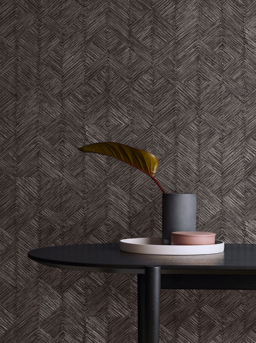 Masureel behang met structuur bruin - 53 cm x 10.05 m - 630850 - vtwonen shop