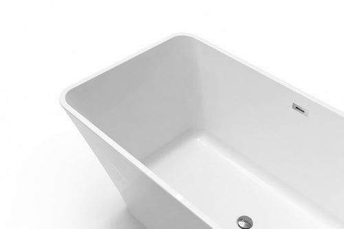 Badplaats Ligbad Lily 170 x 75 x 58 cm – Vrijstaand Bad – Hoogglans wit