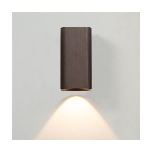 Atmooz wandlamp Solito downlight - geborsteld brons - Ø 6,5 x H 20 cm - geïntegreerde led