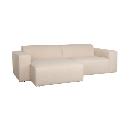 Zuiver Sofa Milka 3-zitsbank Chaise longue Links Zand - Crème - vtwonen shop