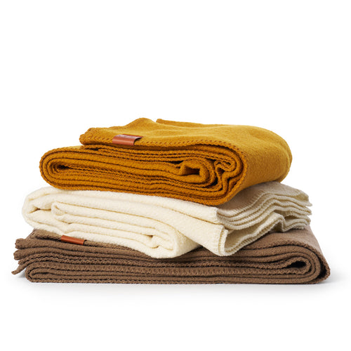 Klippan 100% wollen deken - Boucle - cream - 140x200cm - vtwonen shop