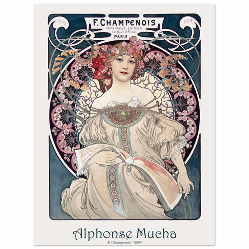 Artfulprints  Alphonse Mucha - F. Champenois   poster 30x40 cm - vtwonen shop