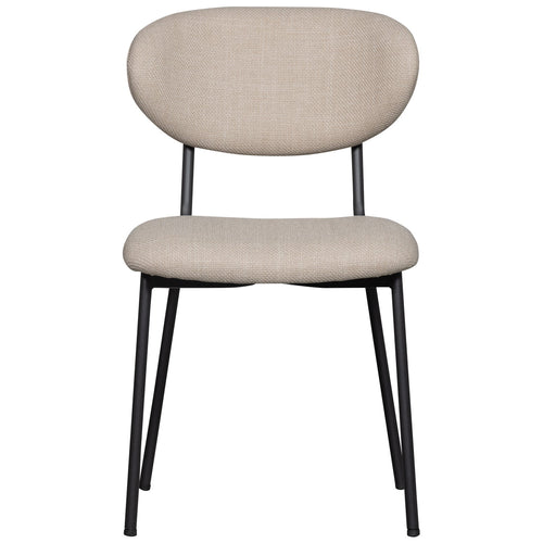 WOOOD eetkamerstoelen Kjeld - Polyester - Naturel - Set van 6 - vtwonen shop