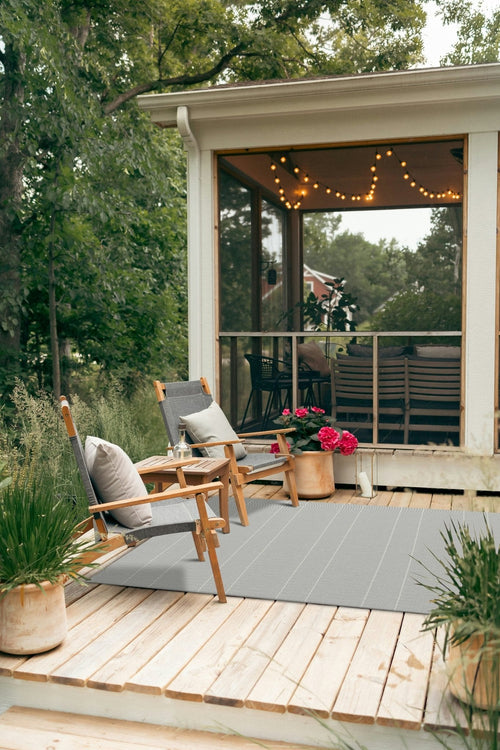 AFK Living vloerkleed Calm - voor binnen en buiten - grijs - 160 x 230 cm - vtwonen shop