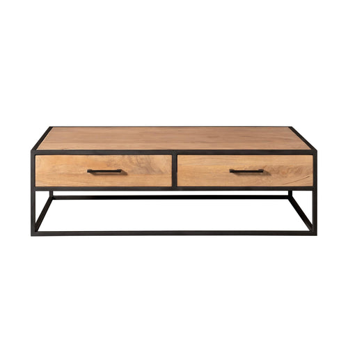 Starfurn Salontafel Dakota - Rechthoekig Naturel Hout - 130x70x40cm