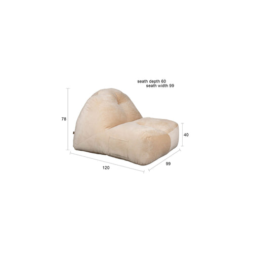Dutchbone Tombag Fauteuil Beige