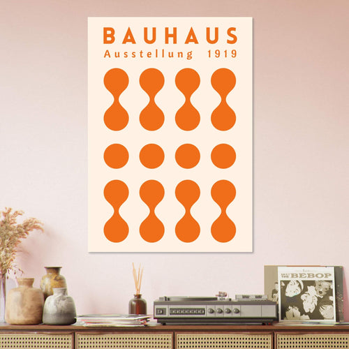 Artfulprints  Bauhaus - Ausstellung orange   poster 50x70 cm - vtwonen shop