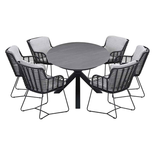 Garden Impressions tuinset Fabrice - Scot - Napoli grey - 230x115 cm - 7-delig - vtwonen shop