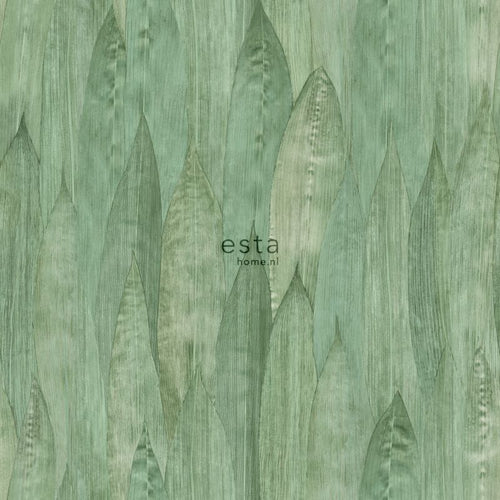 ESTAhome behang bladeren celadon groen - 0,53 x 10,05 m - 138986 - vtwonen shop