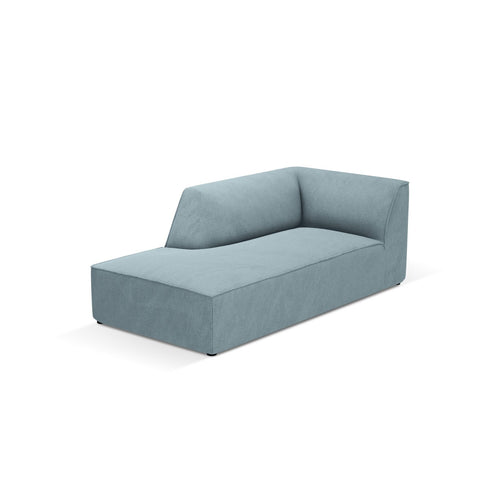 Cosmopolitan Design - Linker meridiaan Siena ribfluwelen lichtblauw - 181x93x69cm