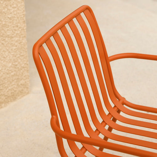 Tikamoon Oranje metalen leunstoel - Oranje - vtwonen shop