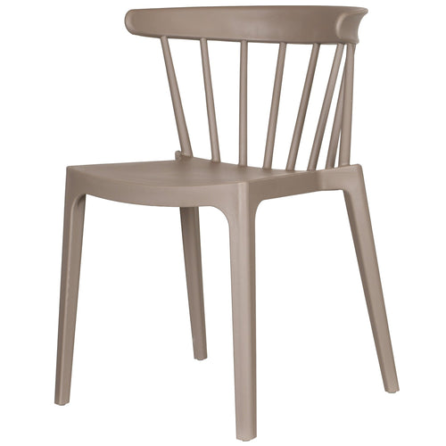 WOOOD tuinstoelen Bliss - Kunststof - Taupe - Set van 6