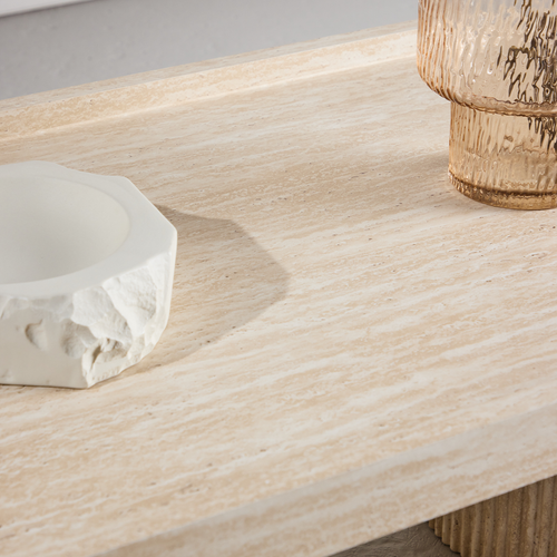 Nest living Micah Houten Salontafel Beige - 120 x 60 cm