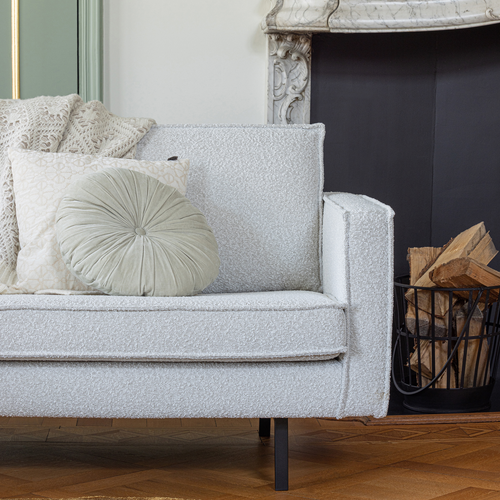 WOOOD 2,5-zits bank Rodeo - Velvet - Naturel - 85x190x86 - vtwonen shop