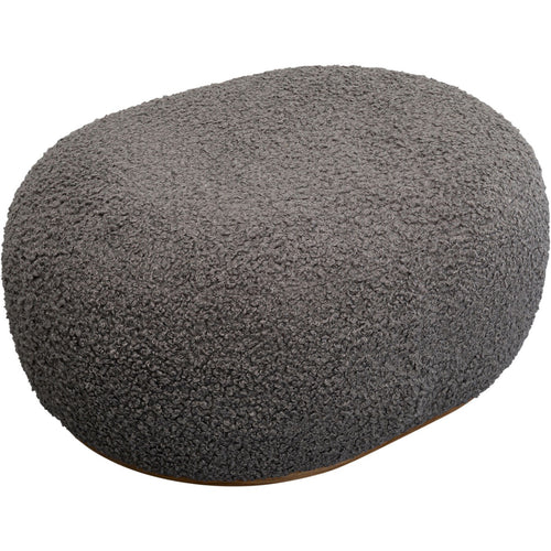 Kare Design Kruk Pebble Boucle 81cm grijs - vtwonen shop