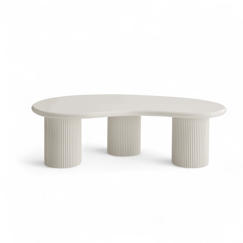 Furnhouse salontafel Wave - Crème wit - Ø 130 cm