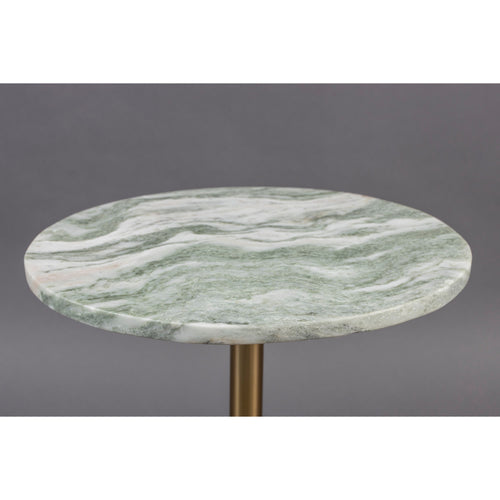 Dutchbone Salerno Bijzettafel Rond 25 cm Marmer Goud - vtwonen shop