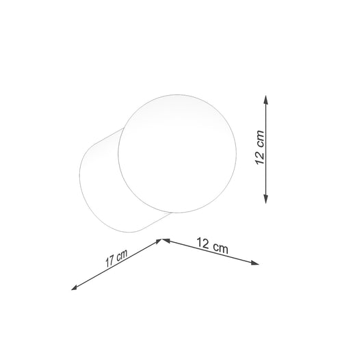 Sollux Lighting Wandlamp BOOMO - 12x17x12cm
