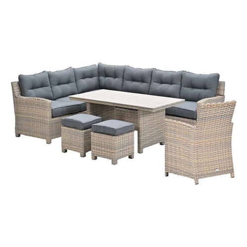 Garden Impressions lounge dining set Alaska vintage willow - 6-delig - links