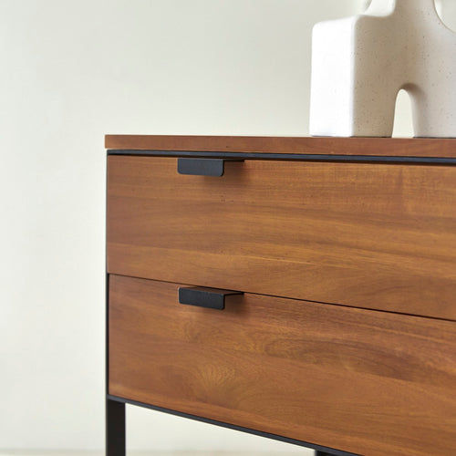 Tikamoon Dressoir van massief acacia en metaal - Naturel