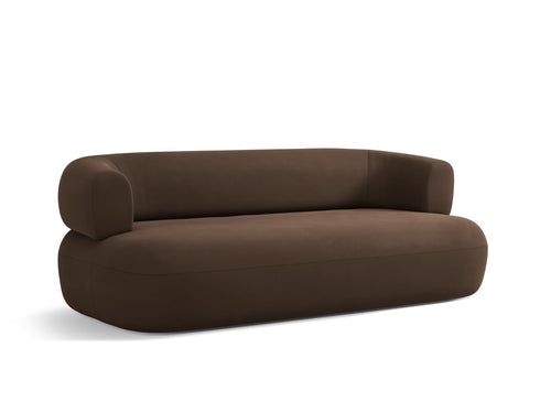Micadoni Bank Jenny 2-zits, flueel chocolade - 90x178x73cm