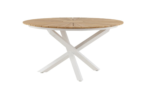Rebellenclub Ronde Tuintafel Tonga - ø140cm - Wit - vtwonen shop