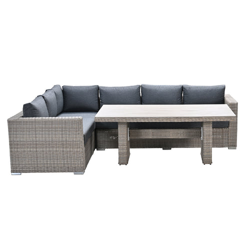 Garden Impressions lounge dining set Tennessee vintage willow - texfiber 3-delig - vtwonen shop