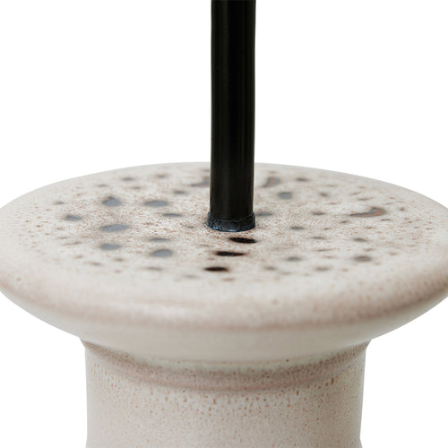 HKLIVING lampvoet Grand – glazuur – bruin