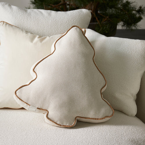 Rivièra Maison Wonderful Christmas Tree Box Pillow - Polyester - Wit - vtwonen shop