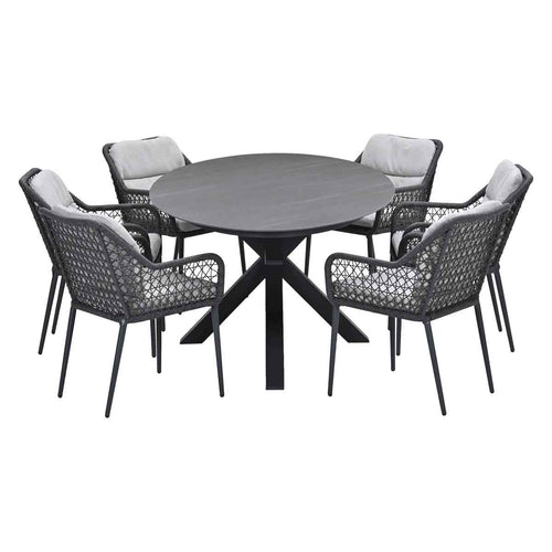 Garden Impressions tuinset Pemba - Scot - Napoli grey - 230x115 cm - 7-delig