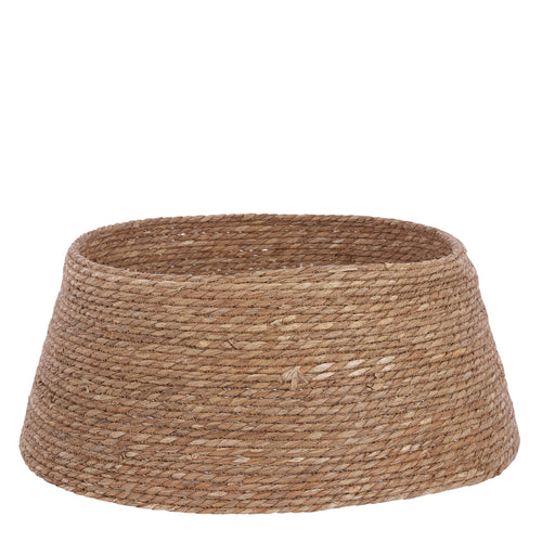 House of Seasons Kerstboomrok - H26 x Ø58 cm - Zeegras - Naturel Bruin