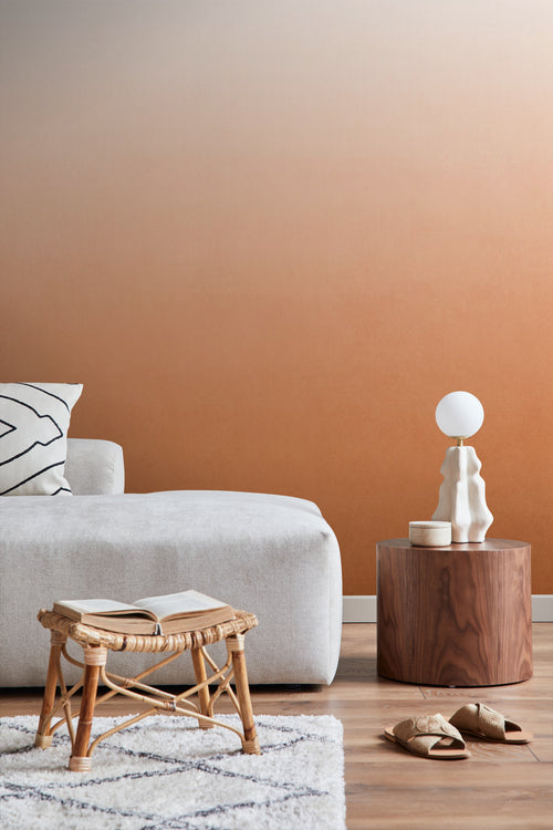 ESTAhome fotobehang kamerhoog dip dye kleurverloop warm oranje - 200 x 279 cm - 159448 - vtwonen shop