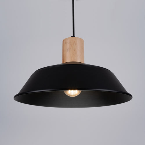 Sollux Lighting Hanglamp FANO zwart - 34x34x120cm