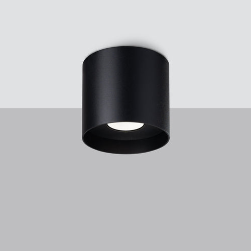 Sollux Lighting Plafondlamp MIKA zwart - 12x12x11cm