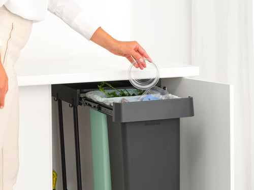 Brabantia Inbouw Prullenbak Sort & Go  - 2 x 30 l