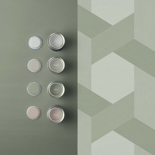 Graham & Brown Vliesbehang - Fractal Sage - Groen - vtwonen shop