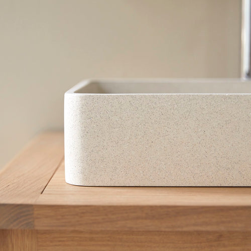 Tikamoon Waskom in crème terrazzo b. 50.5 cm - Beige