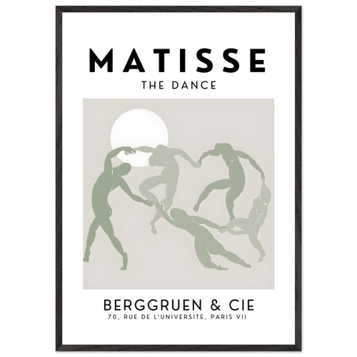 Artfulprints Poster met Lijst Matisse - The dance   - 70x100 cm - Grijs