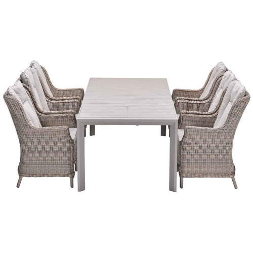 Garden Impressions tuinset Marbella - Penang - vintage willow - 230x100 cm - 7-delig