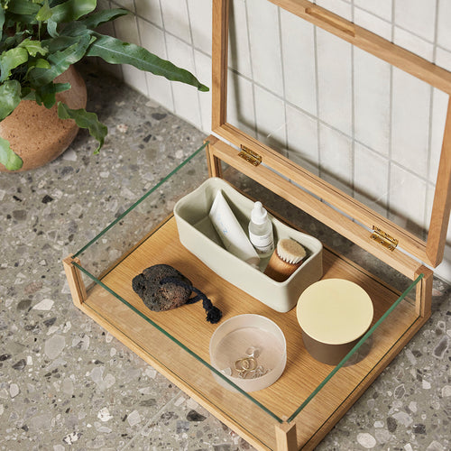 Hübsch opbergdoos District - ijzer - ø10xh6cm - vtwonen shop