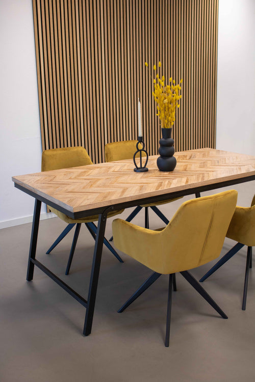 Kick draaistoel Tom - Goud - vtwonen shop