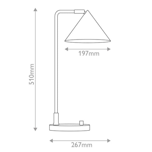 Schreibtischlampe Modern Gebürstetes Gold 1x E27