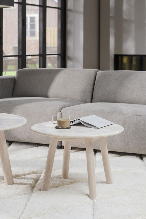 Rowico Home Willard gestoffeerde 3 zitsbank beige - 236 cm - vtwonen shop