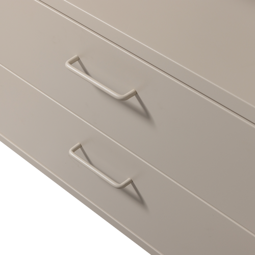 WOOOD open kledingkast 70 cm Ferris- metaal - zand - 185x70x54 - vtwonen shop