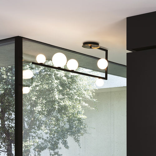Ideal Lux BIRDS Globe Semi Flush Licht Zwart