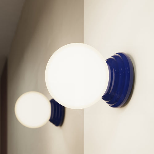 Sollux Lighting Plafondlamp ZORI ultramarijn IP44 - 12x16x12cm