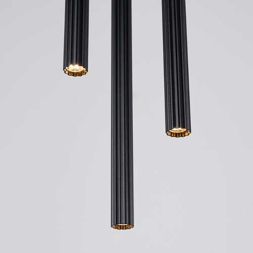 Sollux Lighting Hanglamp ARCHE 3P zwart - 20x20x120cm