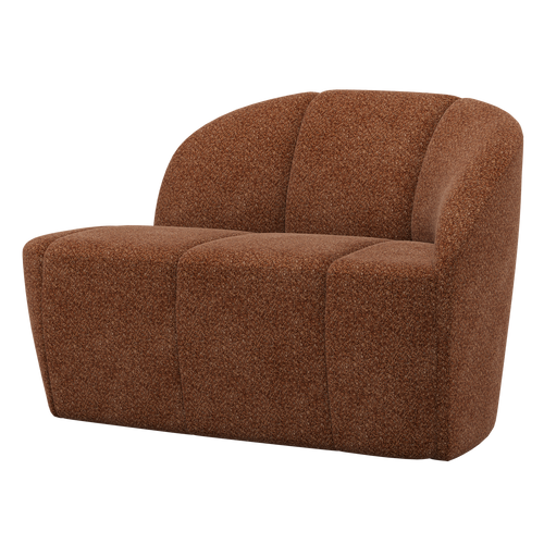 WOOOD 2-zits bankje rechts Mojo - Wollig - Roestbruin - 73x112x77 - vtwonen shop