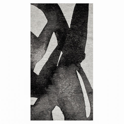 Lola&Moi vloerkleed Soot - zilver - 80x150cm