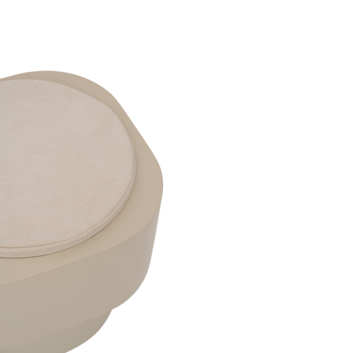 Urban Nature Culture bijzettafel Tabouret, pale khaki - Ø 45 * 40 cm